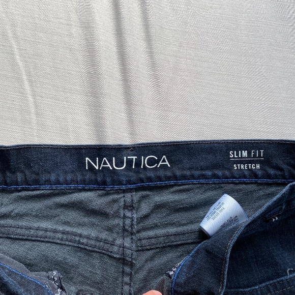 Nautica Mens Dark Navy Denim Jeans (32x32) - Picture 3 of 5
